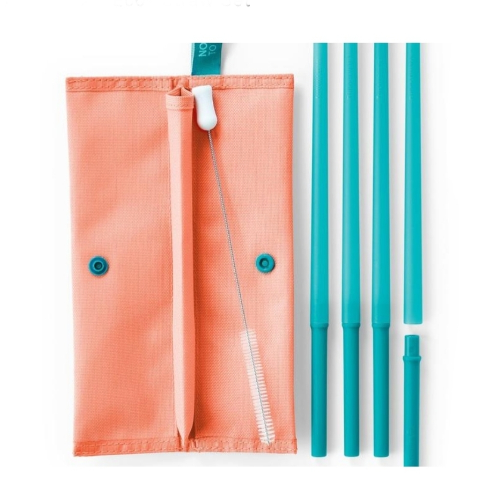 Tupperware Eco Straw Set New